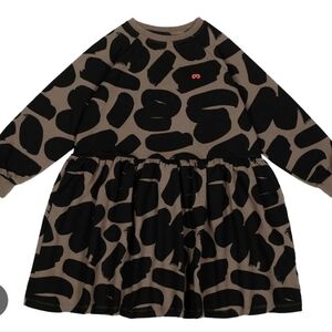 Stylish Brown and Black Kids Dress By Beau Loves Size 4-5 Girl